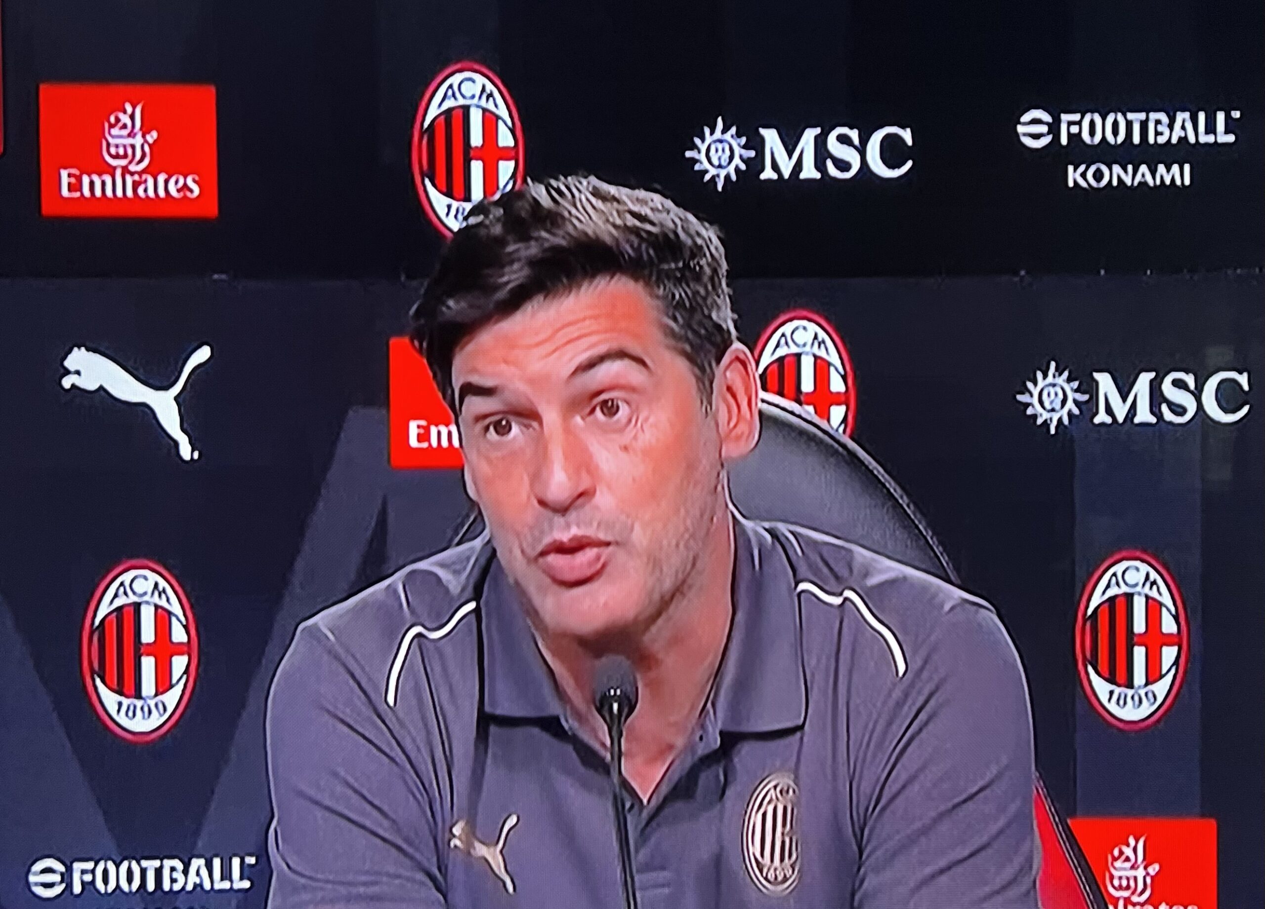 Paulo Fonseca, conferenza stampa